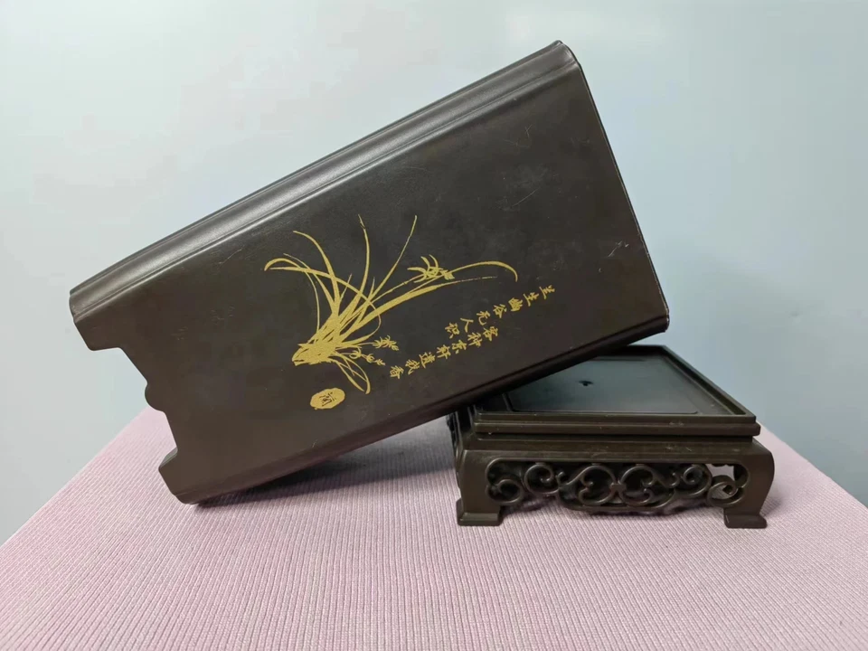 Maceta de resina arena púrpura imitación elemento chino Foto 2 de 4