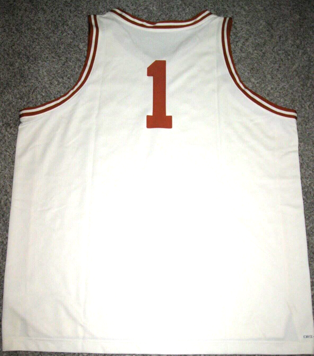 Texas Longhorns #1 Home Ivory Men's 2XL Nike Dri-Fit Replica