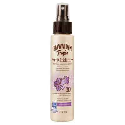 Hawaiian Tropic Antioxidant Plus Sunscreen Mist SPF 30, 3.4 oz..