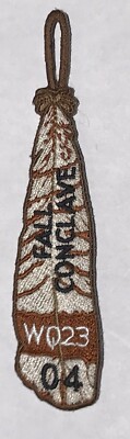 OA Lodge 23 Wenasa Quenhotan Event PAtch 2004 Fall  Mint MH8