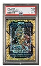 2022 Panini Austin Reaves 01/10 Gold Shimmer FOTL PSA 9