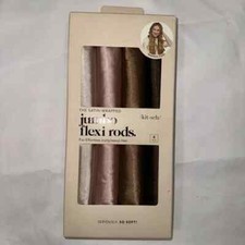 Kitsch Jumbo Flexi Rods Satin Wrapped For Effortless Curly/Wavy Hair 4 Rods