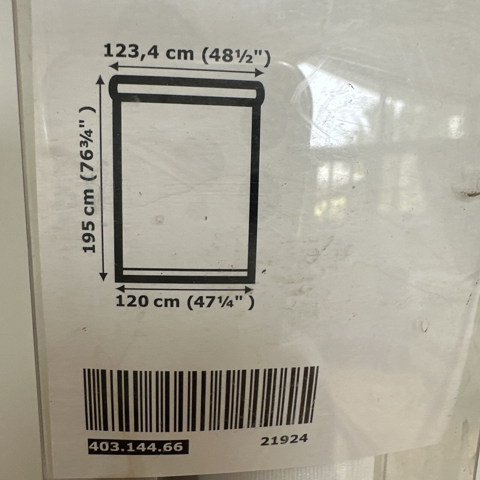 IKEA Skogsklover Cordless Roller Blind White 120cm (471/4) New & Sealed