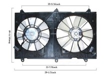 Dual Radiator and Condenser Fan Assembly-Fan Assembly fits 2003 Honda Accord