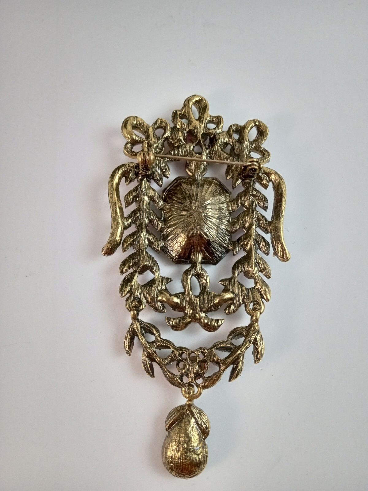 Massive Multicolor Crystal Rhinestone Brooch 3.5"… - image 6