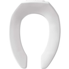 Bemis 1955SSCT 000 Commercial Heavy Duty Open Front Toilet Seat Without Cover...