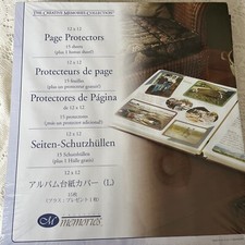 Creative Memories Collection 12x12 Page Protectors 16 Sheets NEW Sealed 2004