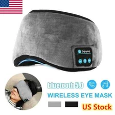 Eye Mask Headset with Bluetooth Speakers + Microphone for Meditation, Sleep