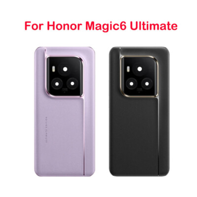 Original For Honor Magic6 Ultimate Rear Housing Battery Back Cover with Lens