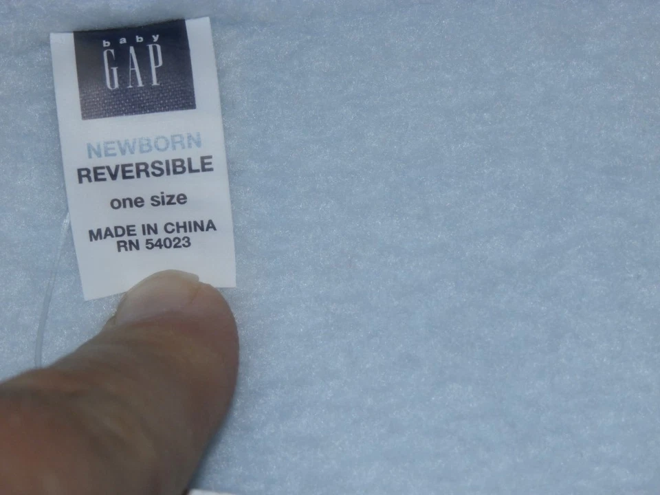 Manta polar recién nacido Baby Gap zorro puercoespín erizo azul claro otoño nueva con etiquetas 26x28 Foto 4 de 4