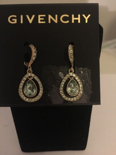 $45 Givenchy Havasu Goldstone Orbital Drop Earrings #734B - Picture 1 of 3