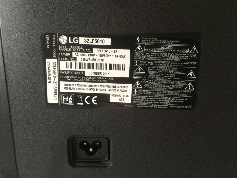 Telecomando Ricambio Per TV LG 32LB1DB – Sostitutivo Non Universale, Con Tutte Le Funzioni
