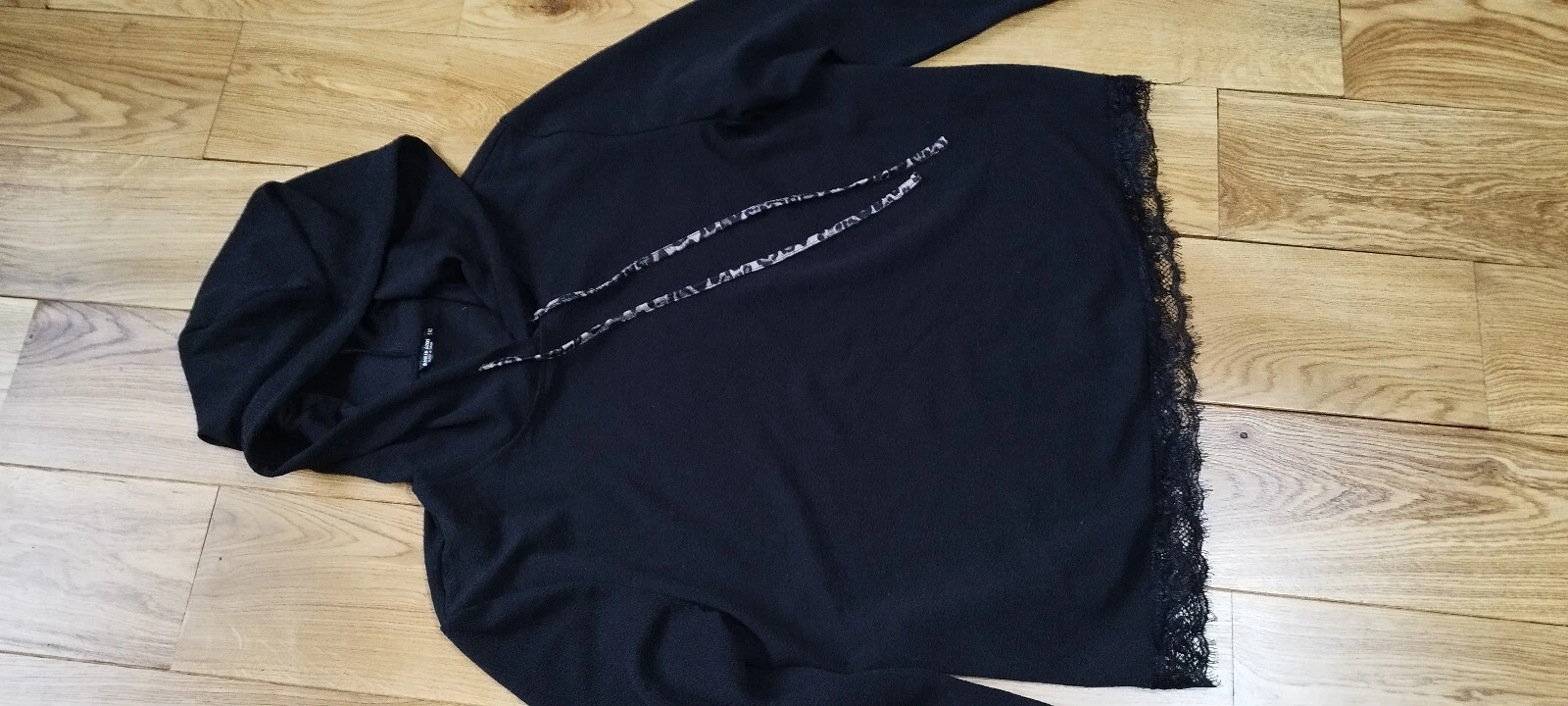 VETEMENTS Abbigliamento donna felpe con cappuccio blusa maglione maglione nero taglia:1XL