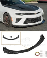 For 16-Up Camaro | ZL1 1LE Style FORGED CARBON FIBER Front Bumper Lip Splitter