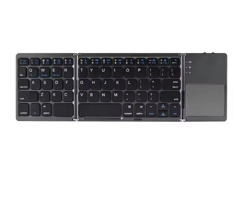 Mini Folding Wireless Bluetooth Keyboard With Touchpad for Laptop Tablet Phone - Picture 3 of 13