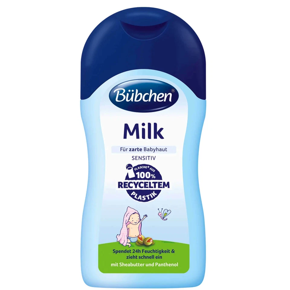 3x 400ml Bübchen Milk Sensitiv für zarte Babyhaut spendet 24h Feuchtigkeit - Bild 2 von 3