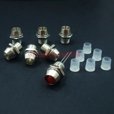 100pcs 5mm Chrome Metal LED Bezel Holder Panel Display LED Holders New