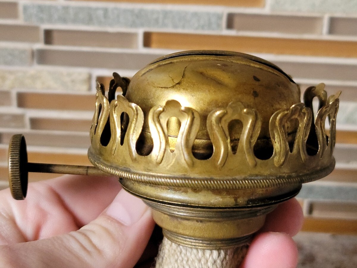 Vintage Antique 2 3 Climax Patent 1890 Oil Kerosene Lamp Burner LOOK