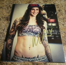 MEGHAN ANDERSON UFC FEATHERWEIGHT SIGNED 8X10 MATTE PHOTO MMA (A) STUNNING
