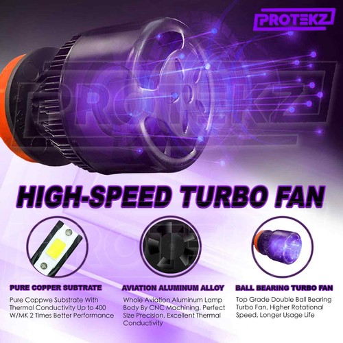 H4 LED Headlight Bulb 6500K Xenon White CREE Chips 9003 Hi Lo Dual Beam Kit HB2 - Picture 5 of 12