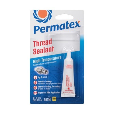 Permatex 59214 High Temperature Thread Sealant, 6 ml Tube