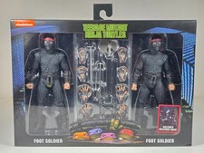 NECA TMNT Teenage Mutant Ninja Turtles Movie Foot Soldier 2 Pack Weapons Rack