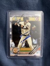 Tyler Fitzgerald signed auto autographed 2019 1st Bowman Rookie Card Giants. rookie card picture