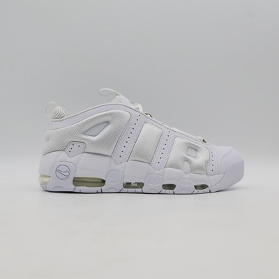 Size 11.5 - Nike Air More Uptempo Low Triple White for sale online