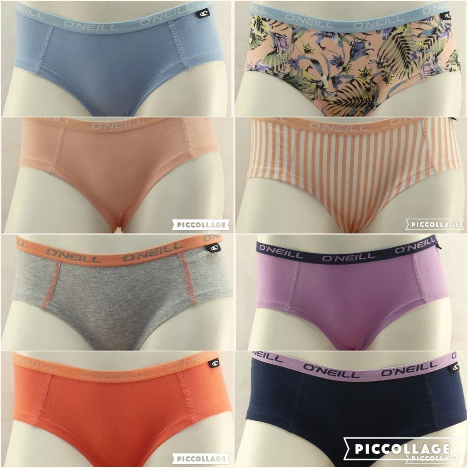 Restposten 2er Pack O'Neill Damen Unterwäsche Slips Hipster, Neu