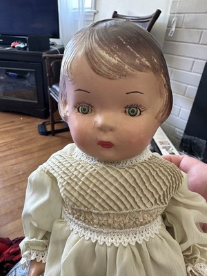 Vintage American Character Composition Doll Glass Sleep Eyes Baby 1930s 1940s