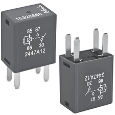 15328866 Automotive Relay (Pack of 2), 12VDC 20A 4 Terminal Multi-Use Relay 8385