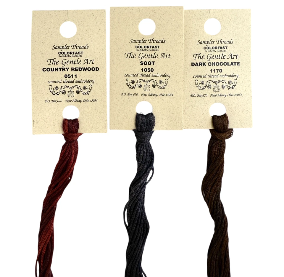 Colorfast Sampler Threads Lot of 10 Counted Embroidery Floss Simply Shaker New - Image 4 of 4