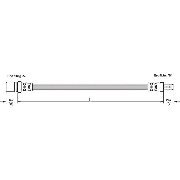 Metzger 4111112 Bremsschlauch FüR Citroen Fiat Peugeot-image
