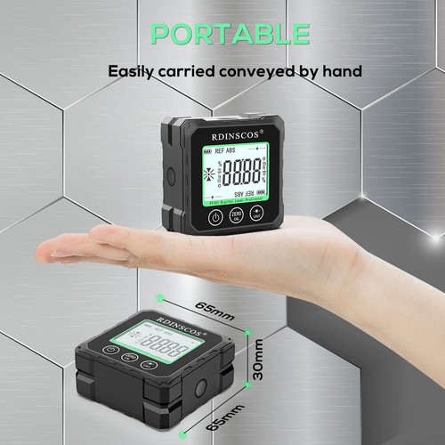 Rechargeable Angle Meter Magnetic Gauge 4-side Strong Grey  - Picture 4 of 6
