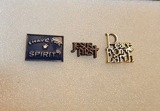Jesus Christ Lapel Pin Lot Christian Catholic Church Faith God Religion Spirit