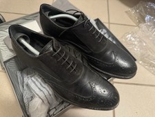 Alexander McQueen Men's Oxford Leather Suede Dressing Shoes, Pre-Owned, Size 10