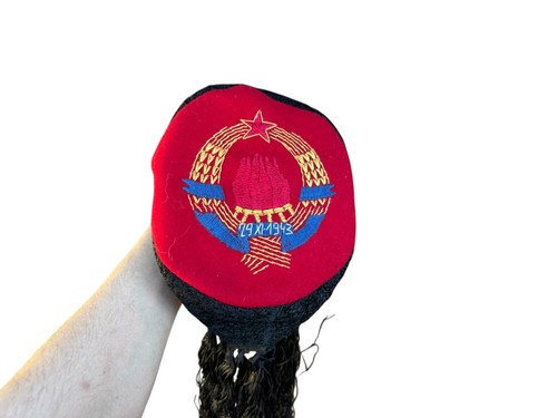 1943  "LIKA" YUGOSLAVIA FOLK  HAT  DALMACIJA COAT OF ARMS
