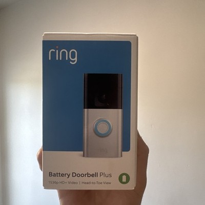 Ring Battery Doorbell Plus 1536p HD+ Video/ Head-to-Toe View (Brand-New In Box)