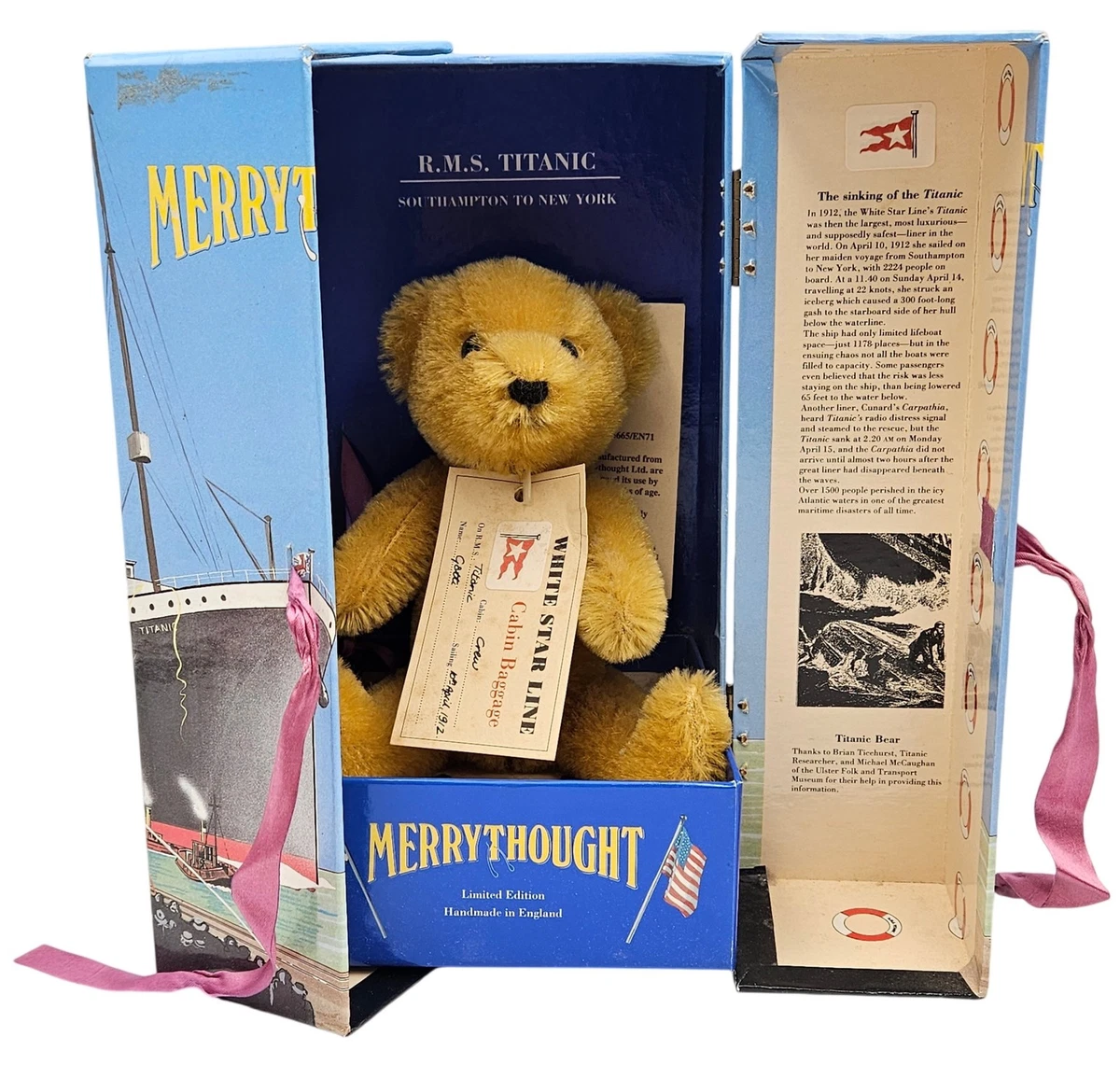 ぬいぐるみ Merrythought Titanic Bear Titanic Bear in Merrythought Teddy Bears for sale | eBay UK
