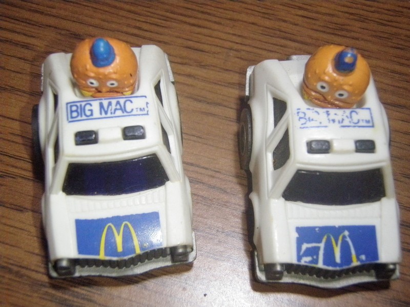 1984 McDonalds Ertl Officer Big Mac Pullback Police Car Figure Happy Meal Toy