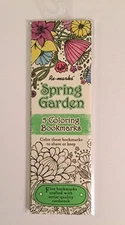 Re-marks Spring Garden 5 Coloring Bookmarks