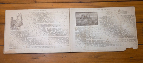 Rare Antique Victorian Accordion Book Little Folk's Trip Abroad Civil War London - Photo 5/5