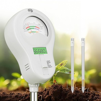 6-in-1 Soil Tester: Digital Moisture, pH, Light, Temp, Fertility Meter