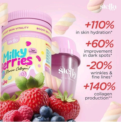 #ad Stella Milky Berries Marine Collagen Whitening Lighten Skin Tone Faster $70.00
