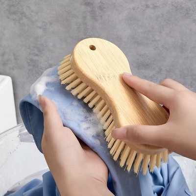 Holzstielb��rste mit PET-Borsten zur Reinigung von Kleidung Schuhe Oberfl?chen