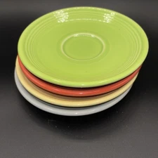 Fiesta Homer Laughlin Saucers 4 Colors Set Of 4