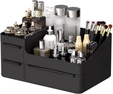 Makeup Organizer for Vanity, Bathroom Countertop Storage Display Boxes Case