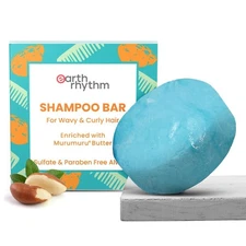 Earth Rhythm Murumuru Butter Shampoo Bar for Dry Hair  Men & Women Growth 80gm