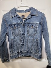Gap Kids Denim Jacket Size L 10 Blue Jean. Adjustable Bottom Buttons
