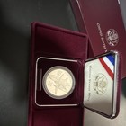 1995-P Atlanta Olympic Gymnast Commemorative $1 Proof Silver .900 w/ Box COA — photo 2